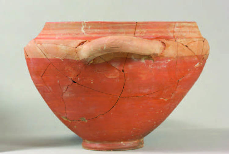 Profile view of cup found at the site