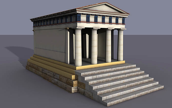 Temple B. Virtual reconstruction by Clemente Marconi, David Scahill, and Massimo Limoncelli