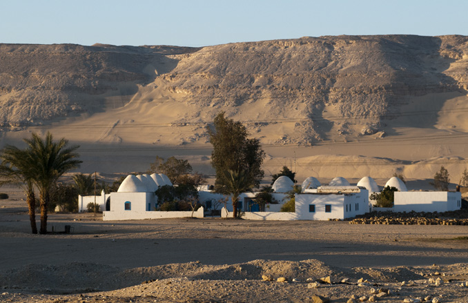 Photo of life on site at Abydos