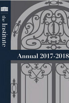 Front cover of the current Annual featuring the facade of the Duke House.