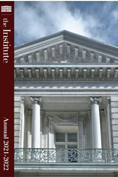 Front cover of the current Annual featuring the facade of the Duke House.